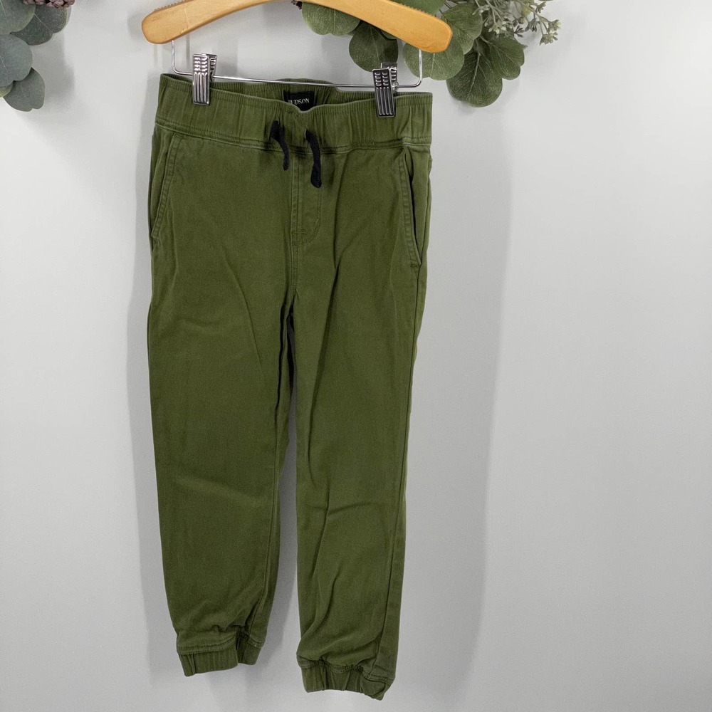 Hudson | Olive Green Jogger Pants, Boys 5